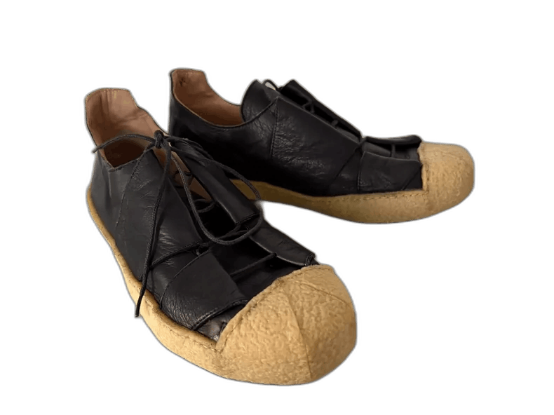 Ma+ Men's Black Foldable Leather Sport Shoes-yf Size US 8.5 / EU 41-42 - 1 Thumbnail