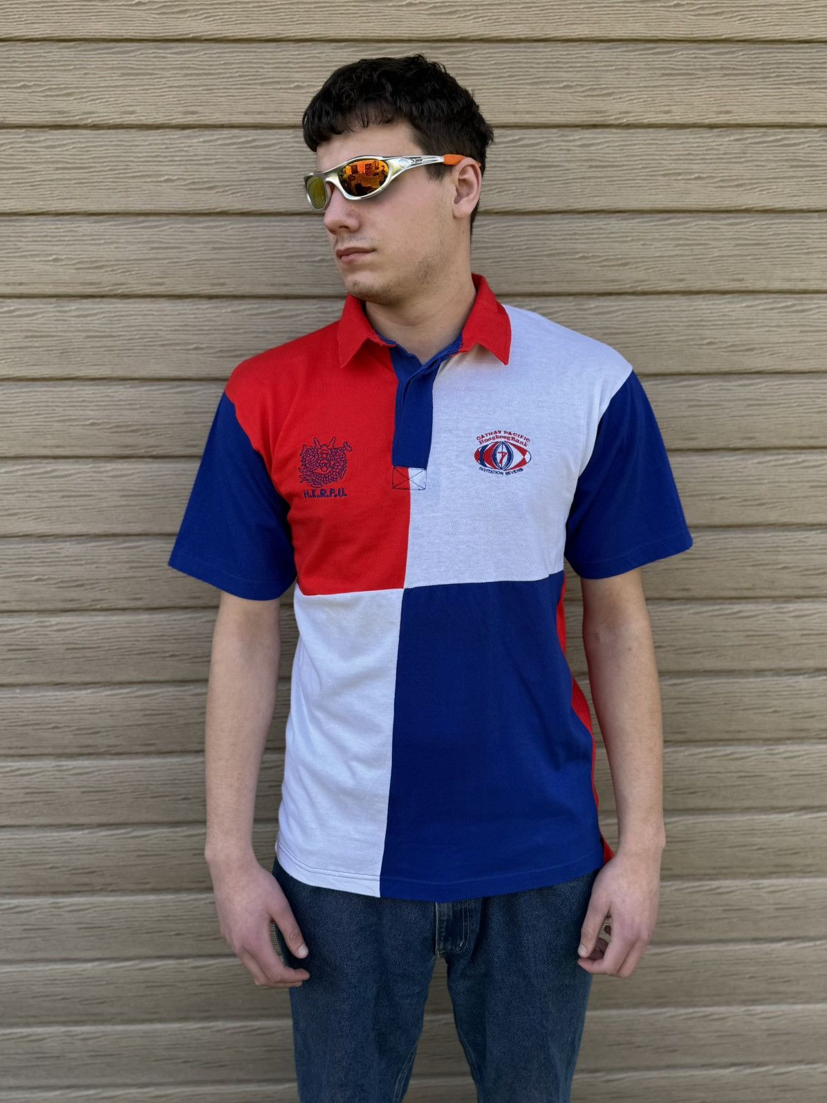 Vintage Vintage Hong Kong Rugby Sevens 1991 Jersey Polo HKRFU Shirt Size US L / EU 52-54 / 3 - 3 Thumbnail