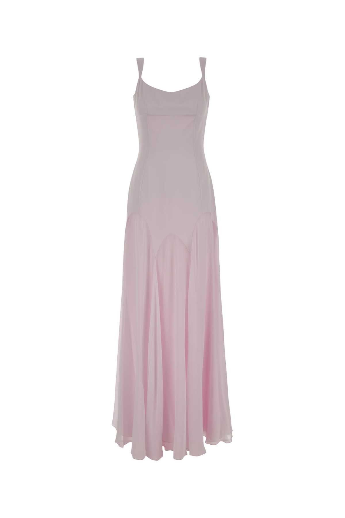 Alexander McQueen Lilac Satin Long Dress Size S / US 4 / IT 40 - 1 Thumbnail