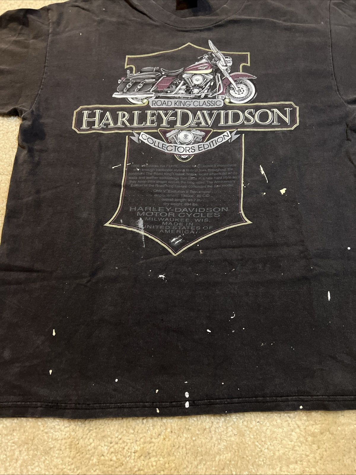 Harley Davidson Harker Heights Texas Harley Davidson Military 90s Vintage Size US L / EU 52-54 / 3 - 5 Thumbnail