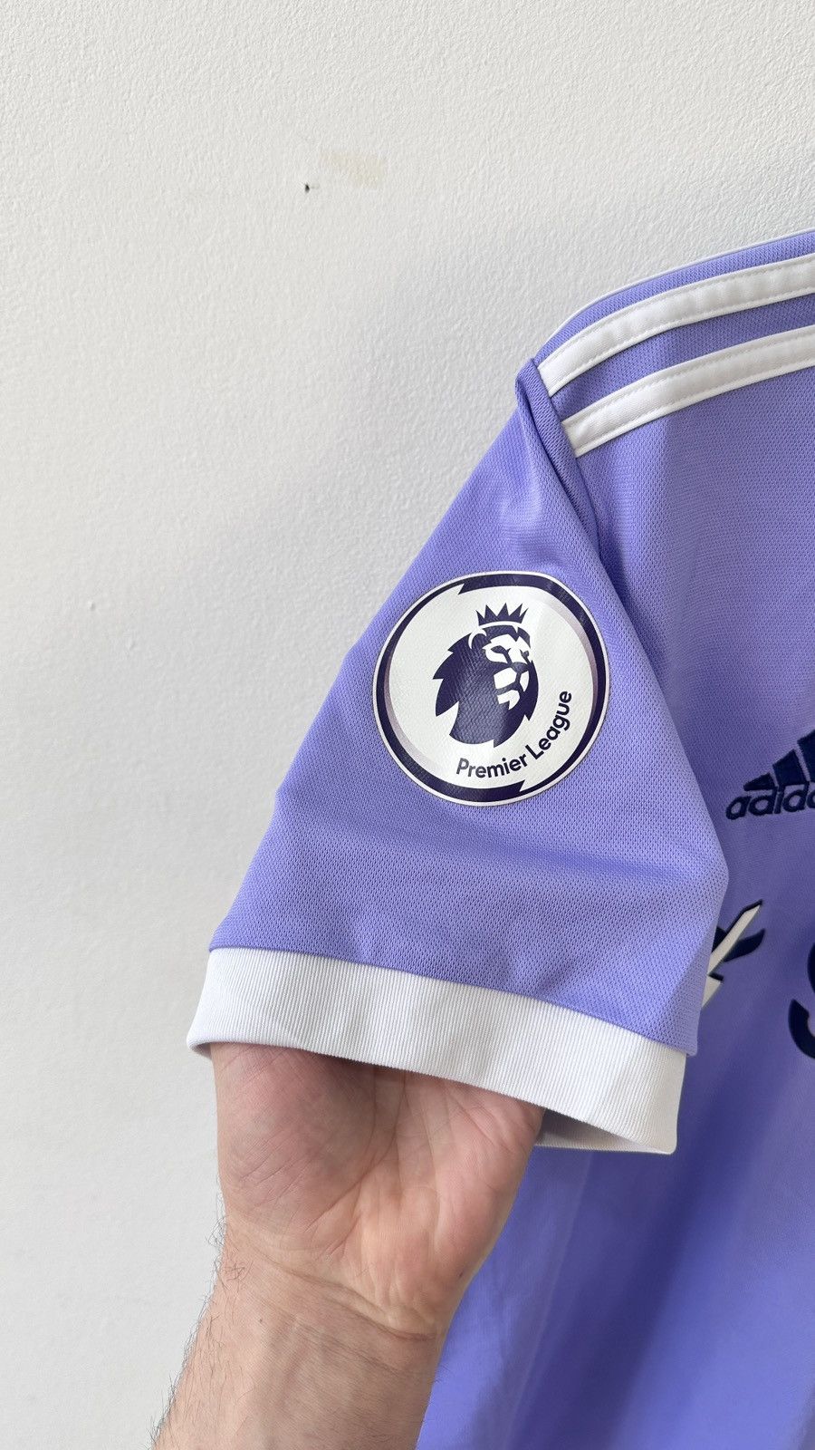 Macron Leeds United 21-22 Away Football Shirt Jersey Adidas Purple Size US L / EU 52-54 / 3 - 6 Thumbnail