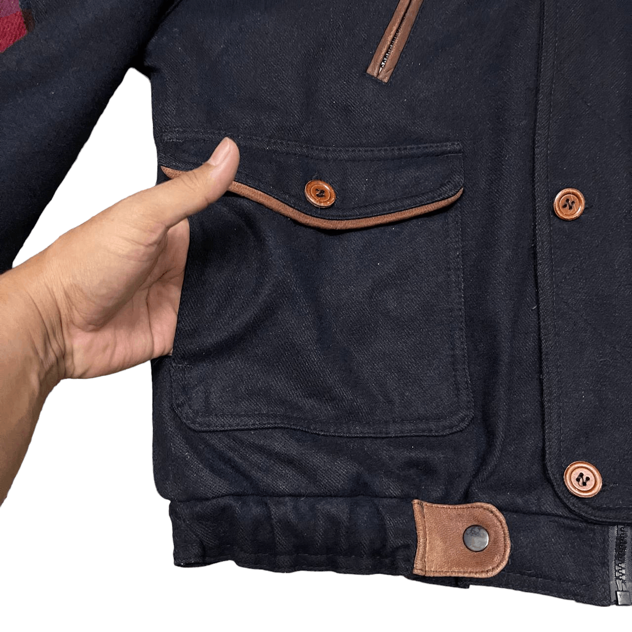 Vintage Vintage Lupo As Wool Bomber Style Jacket Made in Norway Size US M / EU 48-50 / 2 - 5 Thumbnail