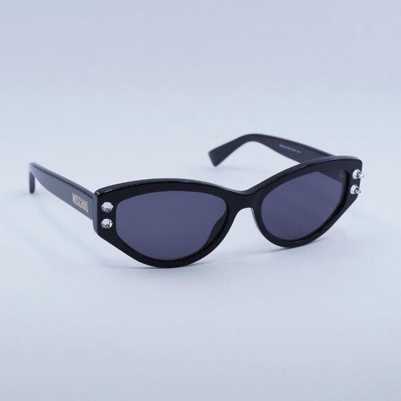 Moschino Moschino MOS109/S 0807 IR Sunglasses Black Cat Eye Frame Size ONE SIZE - 1 Thumbnail