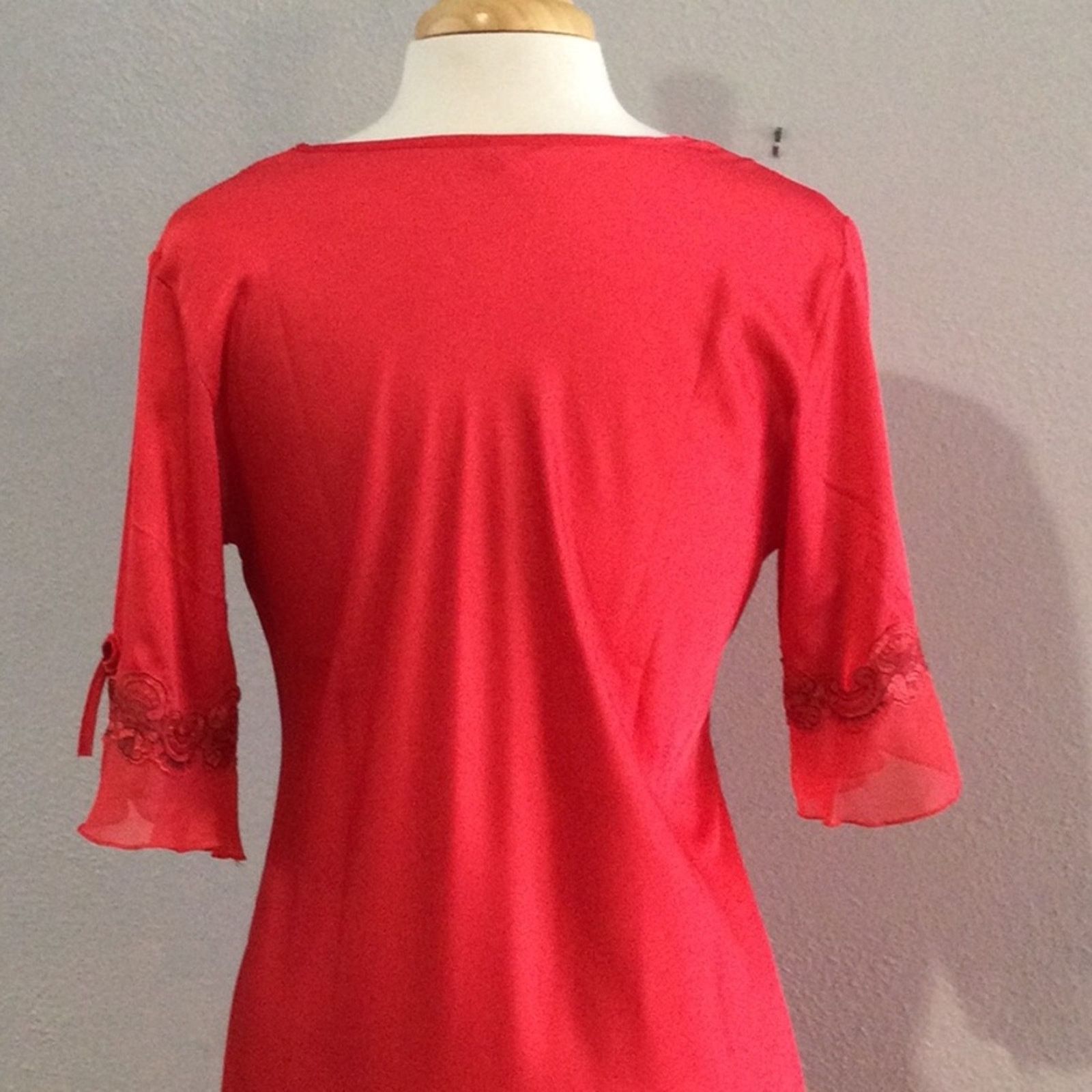 Other Red Lace Nightgown XXL (See description for measurements) Size M / US 6-8 / IT 42-44 - 8 Thumbnail
