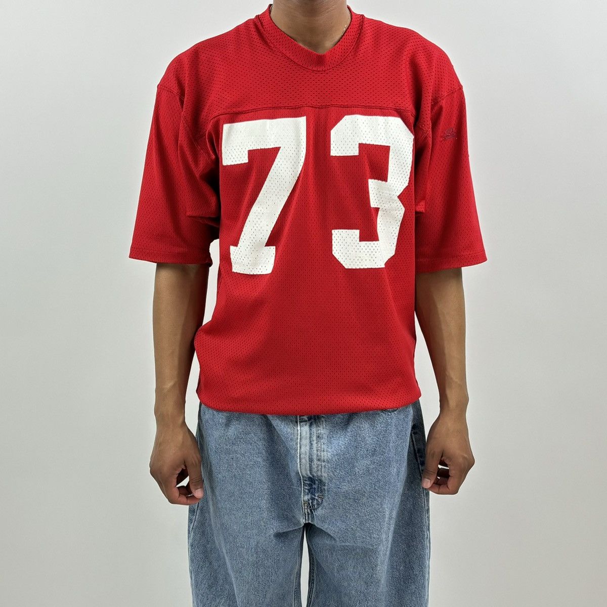 Vintage vintage 70s/80s FOOTBALL UNIVERSITY training practice jersey Size US L / EU 52-54 / 3 - 6 Thumbnail