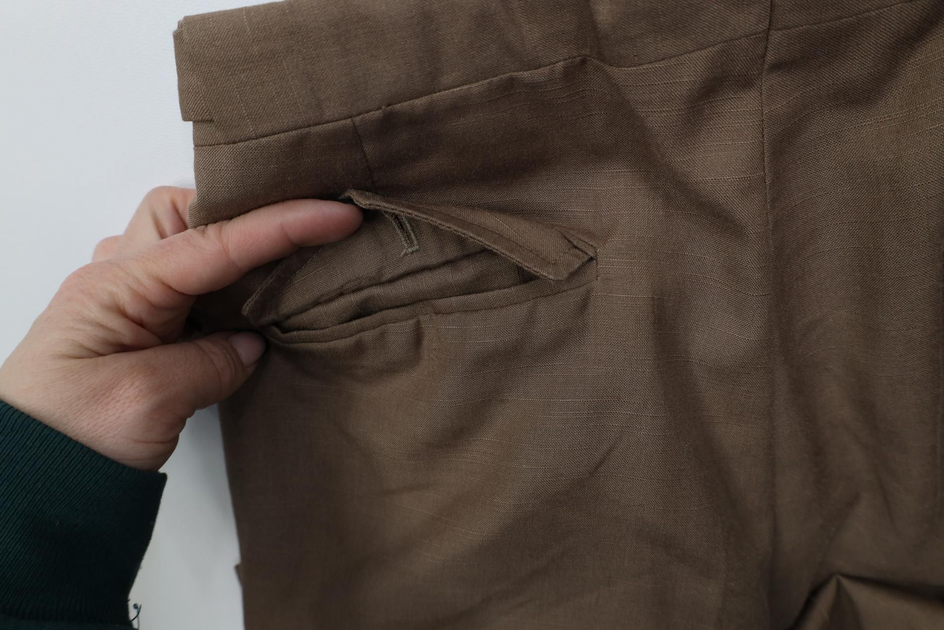 Vintage Vintage 70s Streetwear Knit Wide Leg Chino Pants Brown USA Size US 30 / EU 46 - 15 Thumbnail