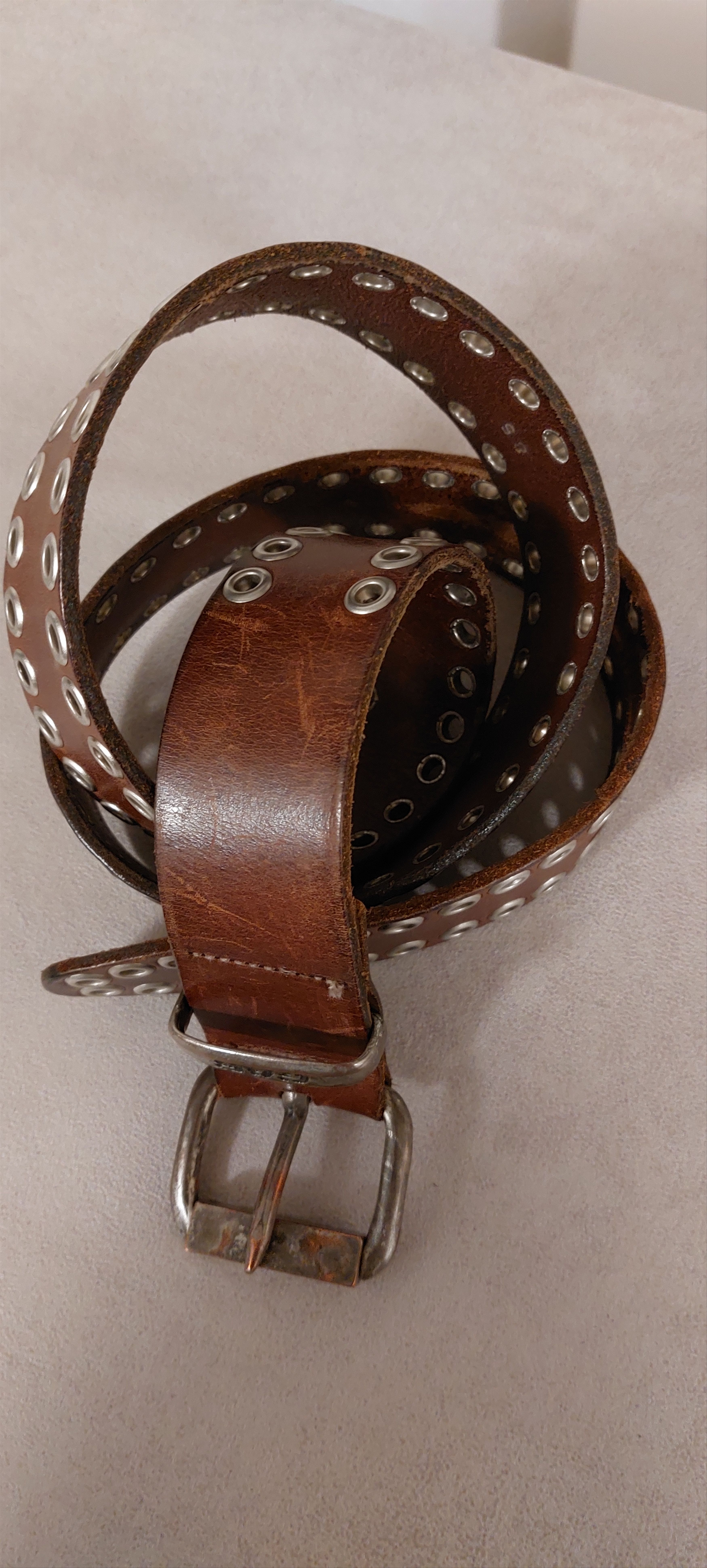 Vintage Western Embossed Leather Belt – Size 36 Italy Size ONE SIZE - 2 Thumbnail