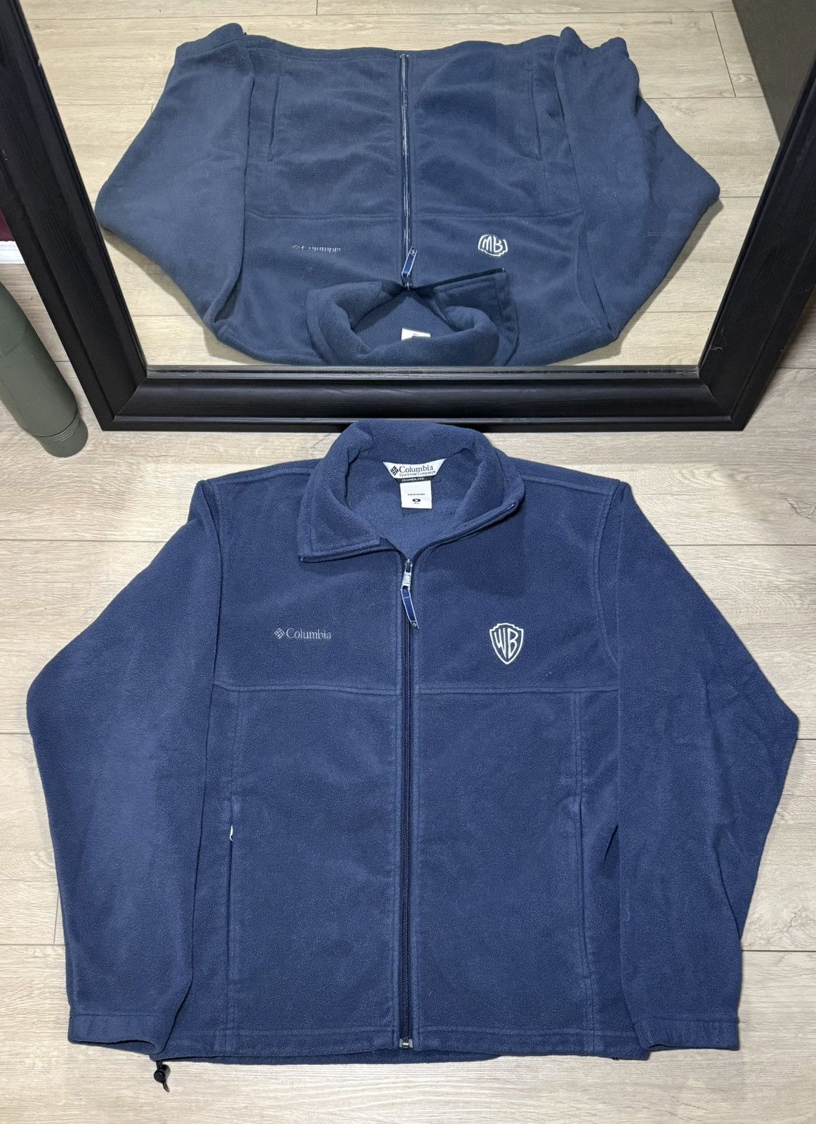 Columbia Y2K 2000s Columbia Warner Brothers Embroidered Fleece Zip Up Size US M / EU 48-50 / 2 - 1 Thumbnail