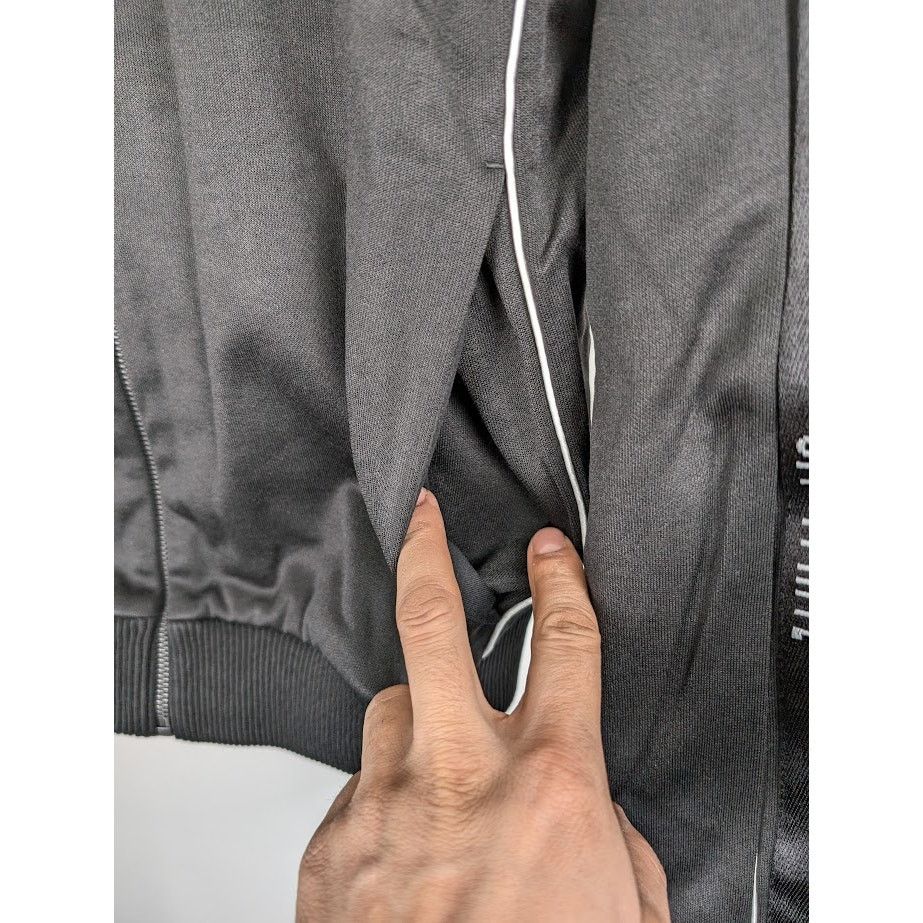 Off-White o1rshd1 Knit Tape Track Jacket in Black Size US XL / EU 56 / 4 - 8 Thumbnail