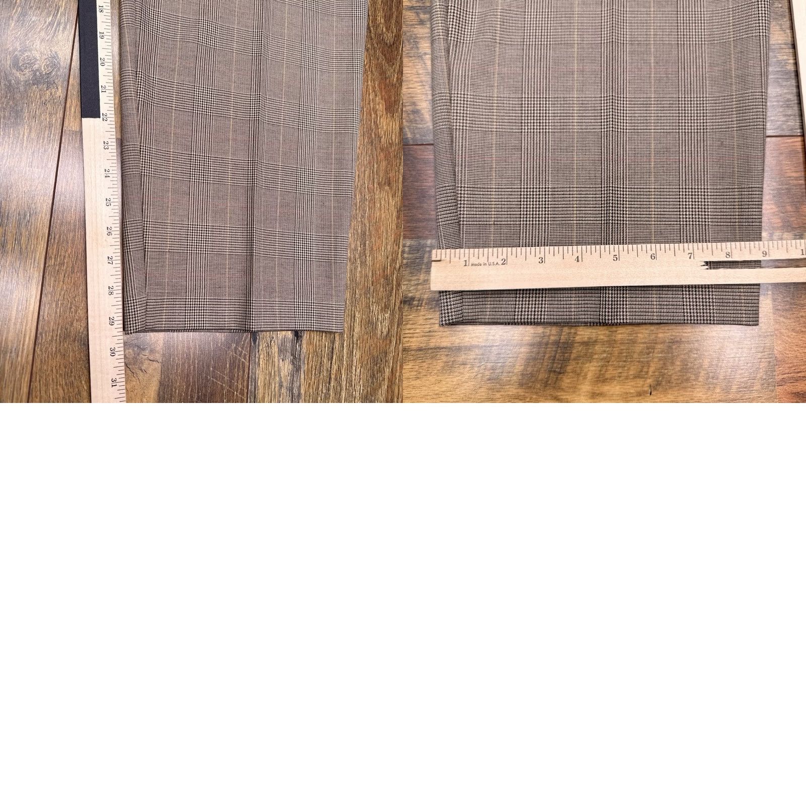 Talbots Talbots Pants Womens 24W Tan Plaid High Waist Straight Leg New Size 42" / US 20 - 9 Thumbnail
