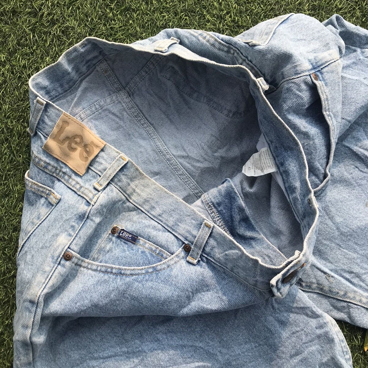 Lee × Vintage Vintage Big Size 42 Mr Lee Rider Shortpants Jeans Blue washe Size US 42 / EU 58 - 10 Thumbnail