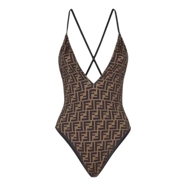 Fendi o1loc1c0824 Swimsuit in Brown Size 30" / US 8 / IT 44 - 1 Thumbnail