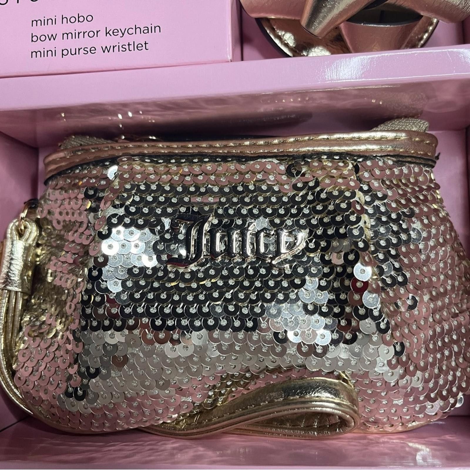 Juicy Couture Juicy Couture 3 Piece Mini Hobo Set With Mirror And Wristlet Size ONE SIZE - 2 Thumbnail