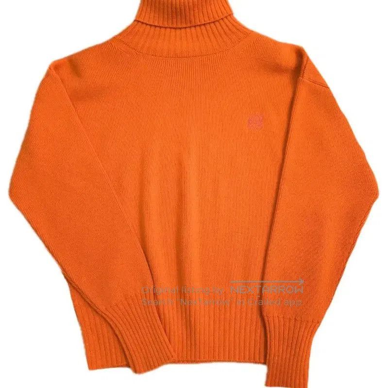 Loewe Loewe Orange Wool Embroidered Long Sleeve Sweater . Size S / US 4 / IT 40 - 9 Thumbnail