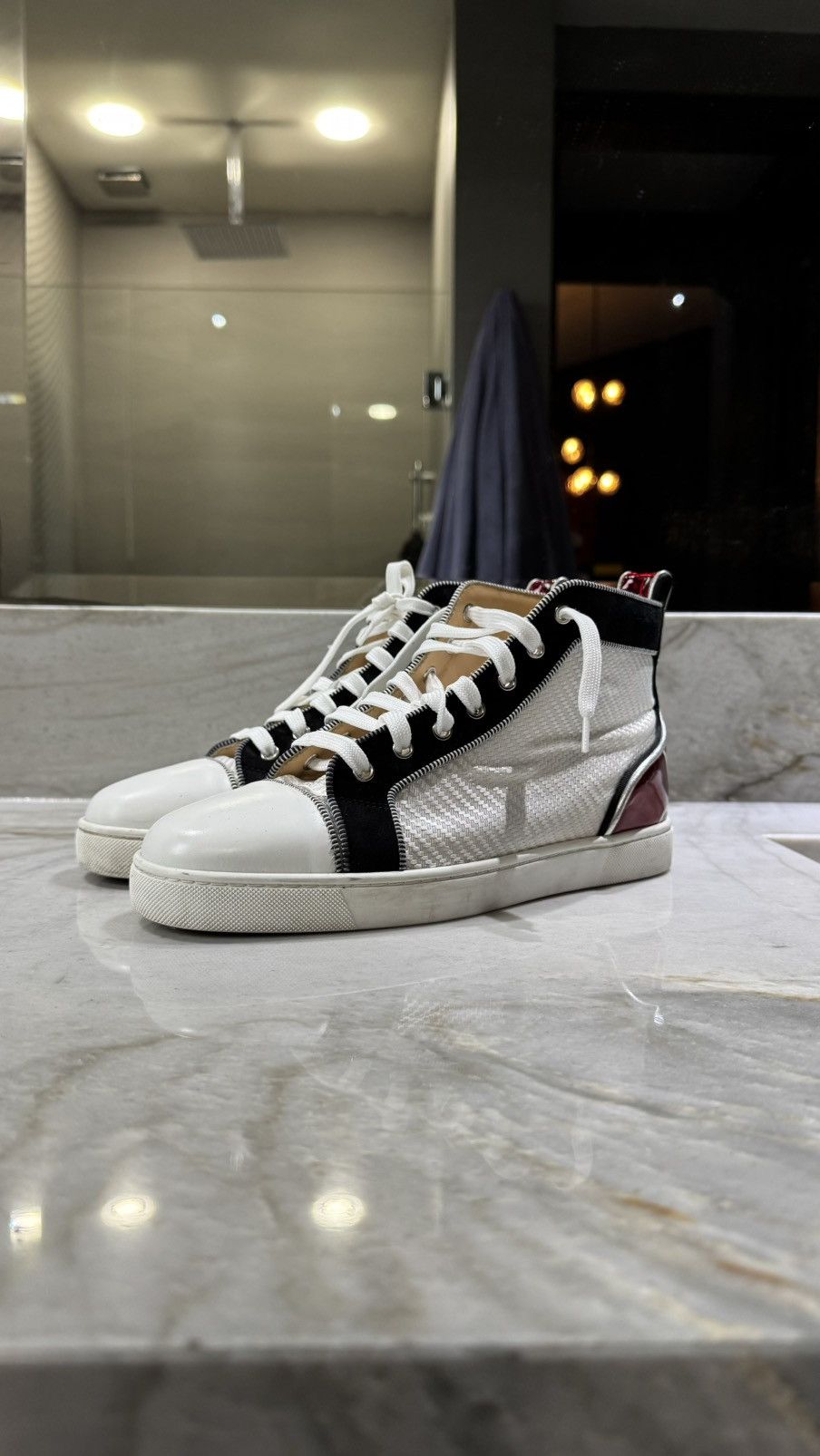 Christian Louboutin Christian Louboutin Canvas Colorblock Size US 7.5 / EU 40-41 - 1 Thumbnail