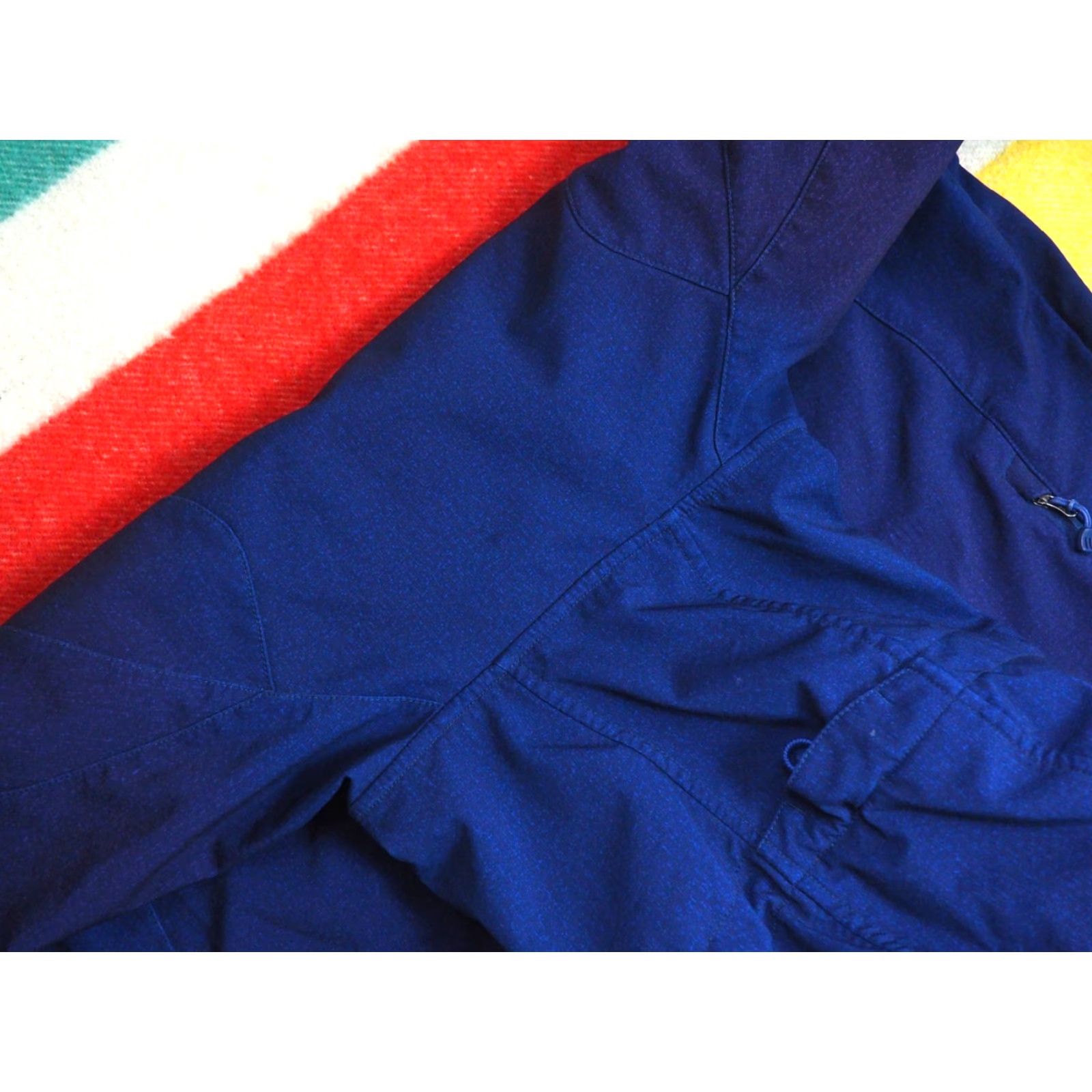 Vintage REI Hose Navy Blue Softshell Full Zip Logo Outdoor Hiking Hooded Jacket Coat Mens L Size US L / EU 52-54 / 3 - 7 Thumbnail