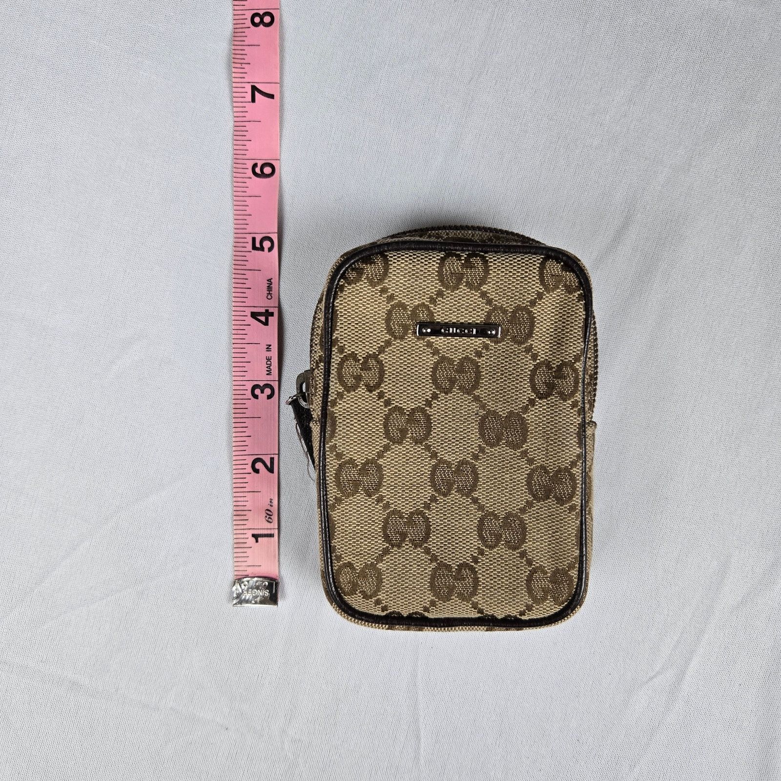 Gucci Gucci Monogram Mini Zip Canvas Pouch Size ONE SIZE - 15 Thumbnail