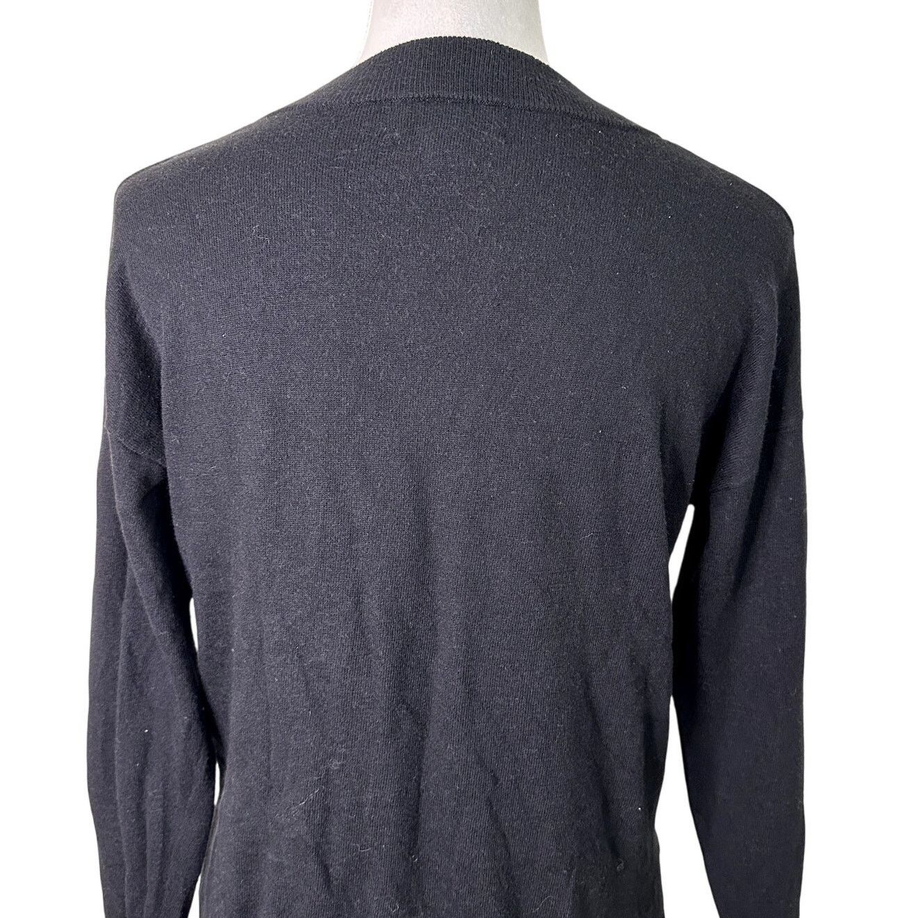 Treasure & Bond Treasure & Bond Women's black V Neck Long Sleeve Sweater XS Size XS / US 0-2 / IT 36-38 - 6 Thumbnail
