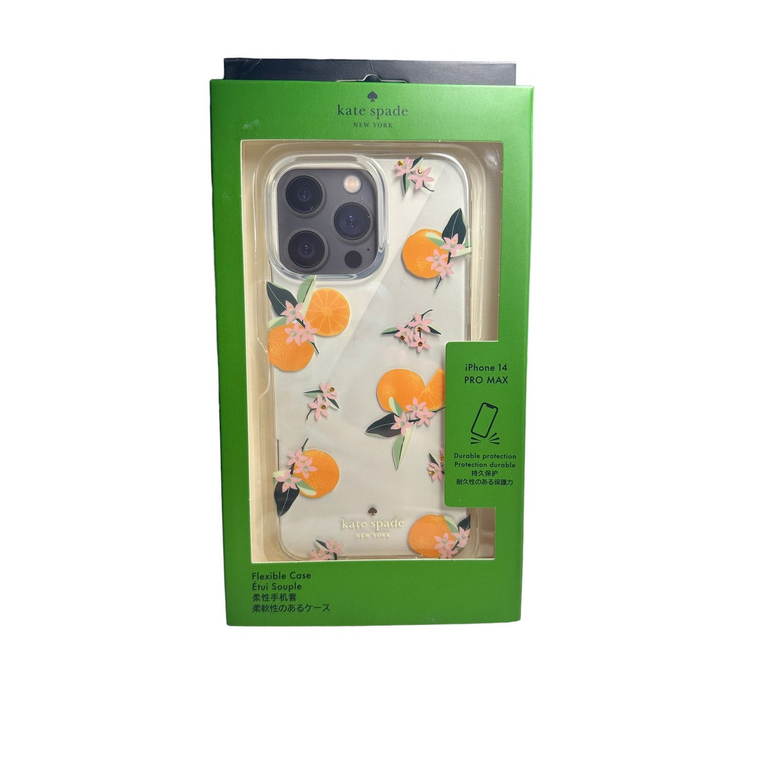 Kate Spade Kate Spade Orange Toss iPhone 14 PRO MAX Jeweled Clear Case Size ONE SIZE - 1 Thumbnail