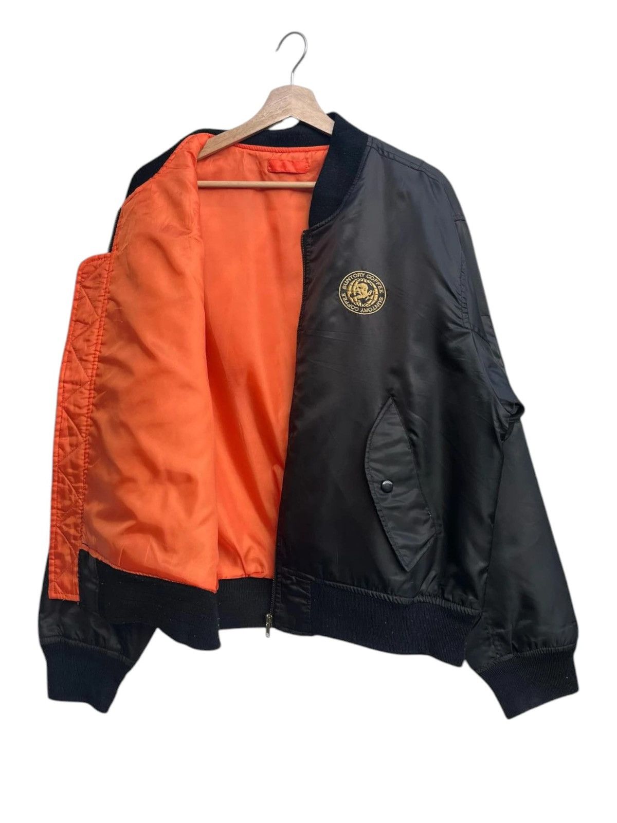 Vintage Suntory Coffee MA-1 Flight Jacket Size US S / EU 44-46 / 1 - 3 Thumbnail