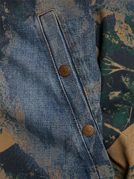 Acne Studios o1lsvrm0425 Oliev Messy Oak denim bomber jacket in Brown Size US M / EU 48-50 / 2 - 5 Thumbnail