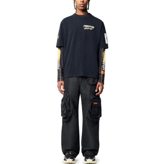 Heron Preston o1w1db10824 Racing T-Shirt in Black Size US L / EU 52-54 / 3 - 3 Thumbnail