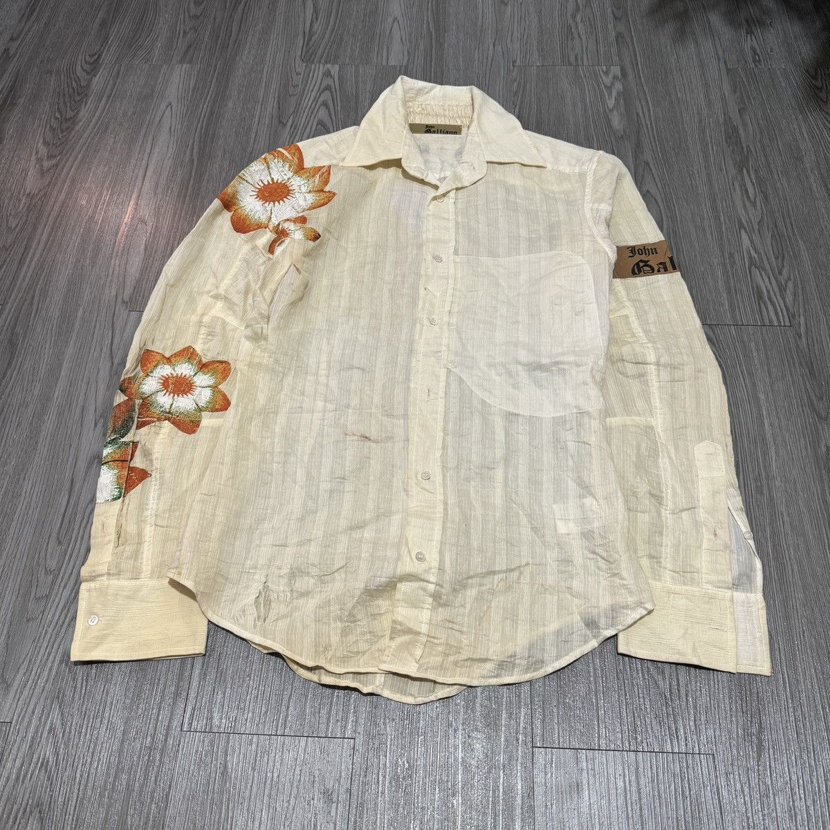John Galliano SS06 John Galliano Floral Shirt Size US M / EU 48-50 / 2 - 1 Thumbnail