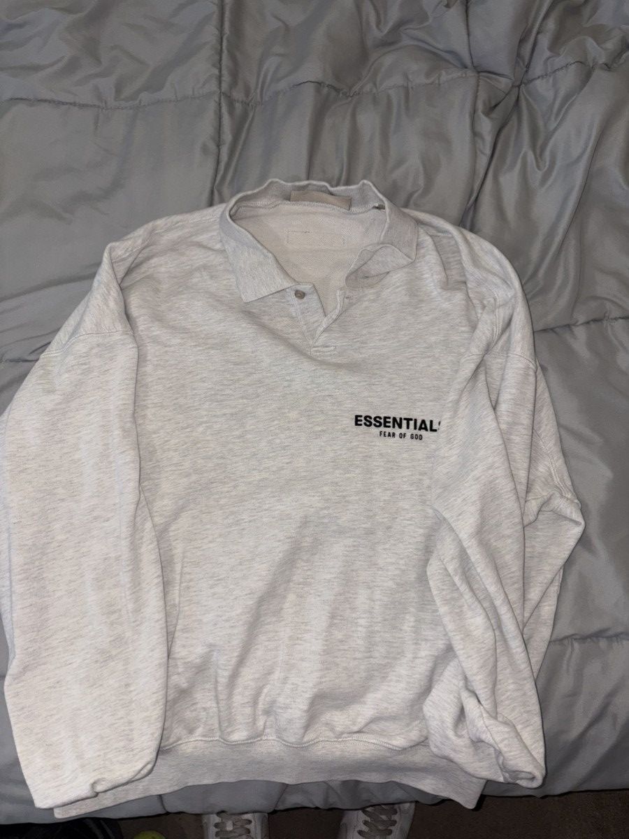 Fear of God Fear of God Essentials Fleece Polo Size US M / EU 48-50 / 2 - 2 Thumbnail