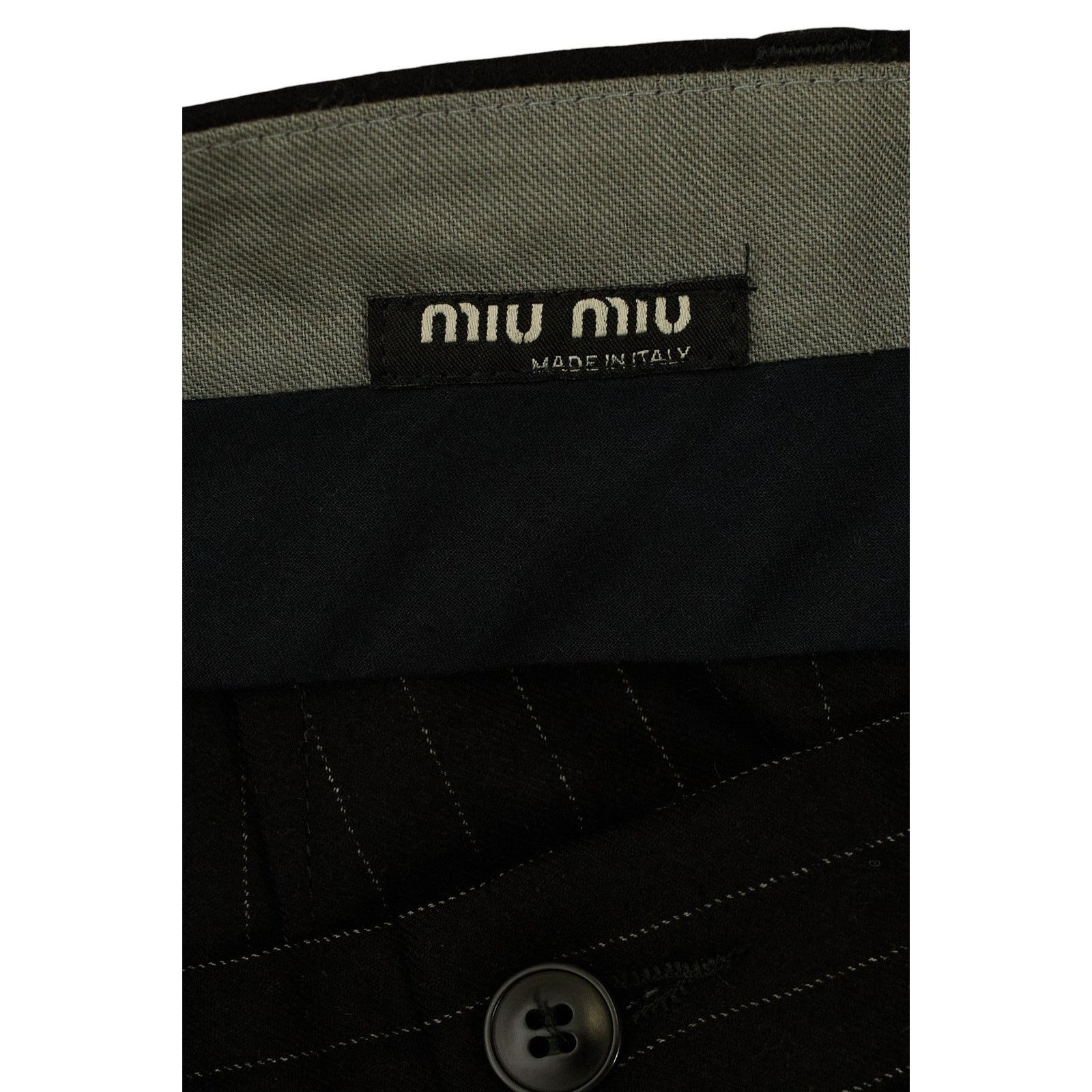 Miu Miu Pinstripe Wool Trousers Size US 34 / EU 50 - 4 Thumbnail