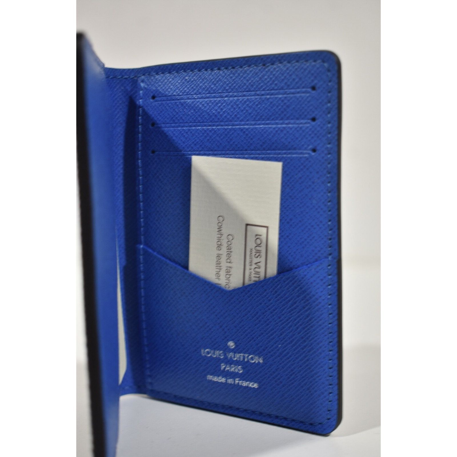 Louis Vuitton Louis Vuitton Blue Monogram Logo Pocket Organizer Wallet Size ONE SIZE - 6 Thumbnail
