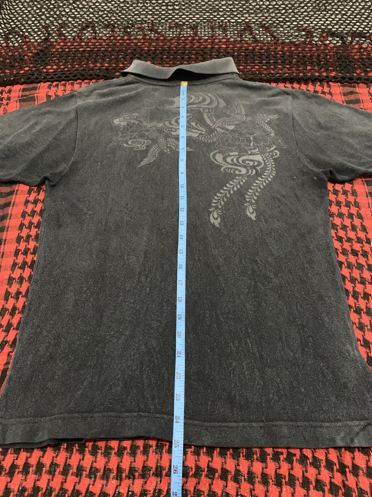 Japanese Brand Nanten Sunfaded Gothic Sukajan Polo Tshirt Size US M / EU 48-50 / 2 - 10 Thumbnail