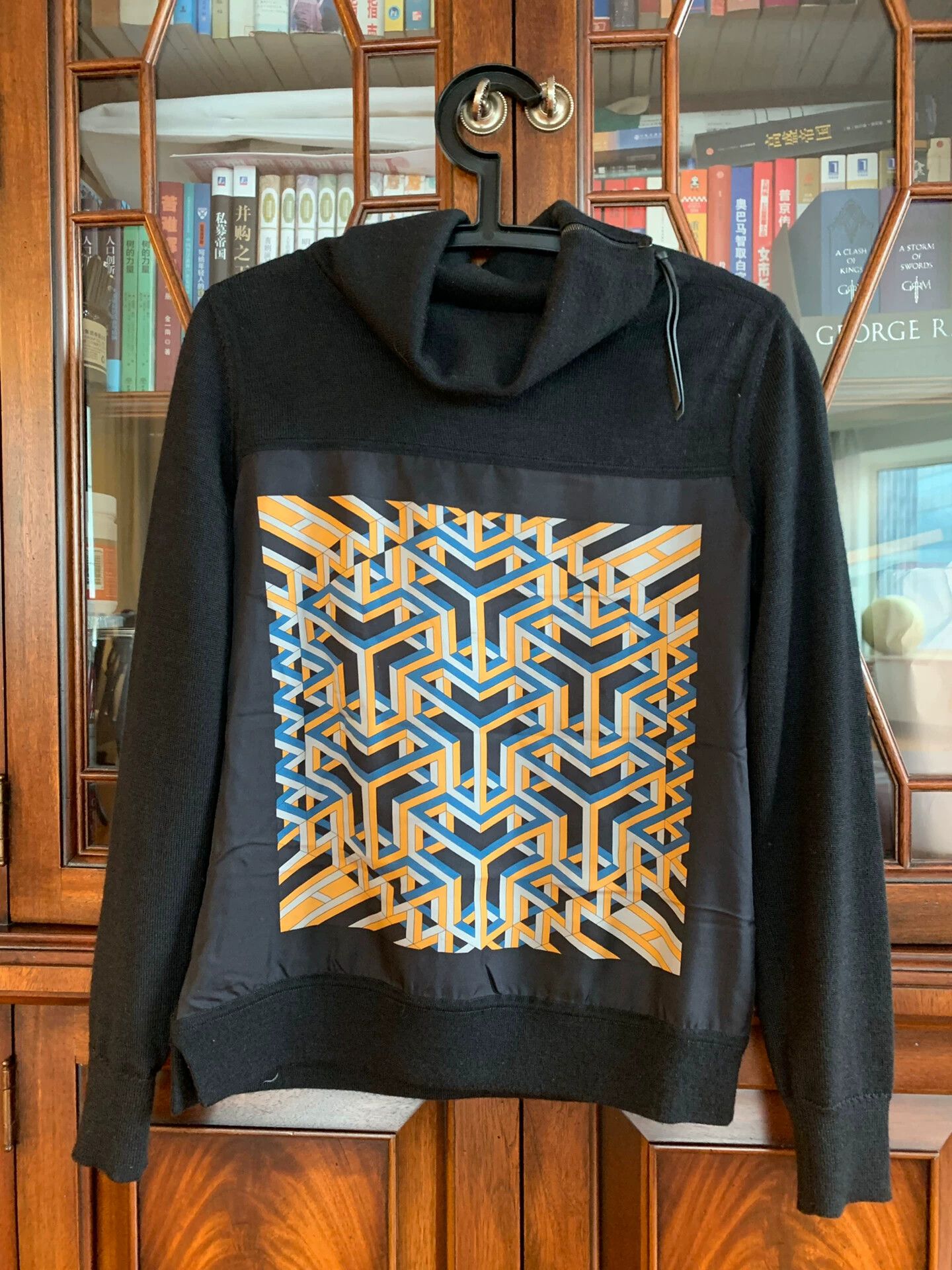 Hermes Silk Wool Blend Sweater Coat - dmc