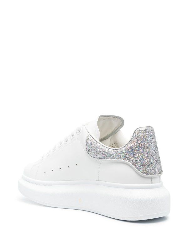 Alexander McQueen o1w1db10925 Oversized Sneaker in White Size US 11.5 / IT 41.5 - 3 Thumbnail
