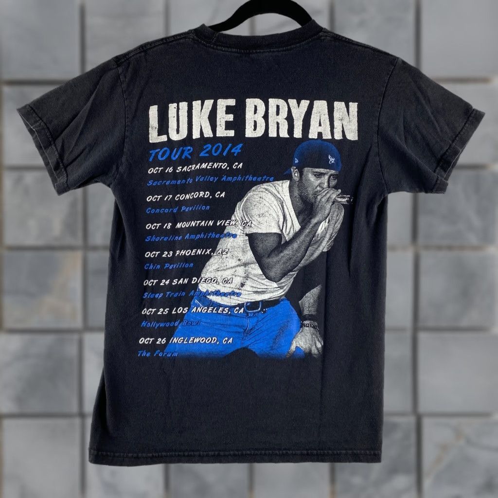 Doublet Luke Bryan Farm Tour Shirt Mens Small S Black 2014 Double-Sided Graphic T-Shirt Size US S / EU 44-46 / 1 - 1 Thumbnail