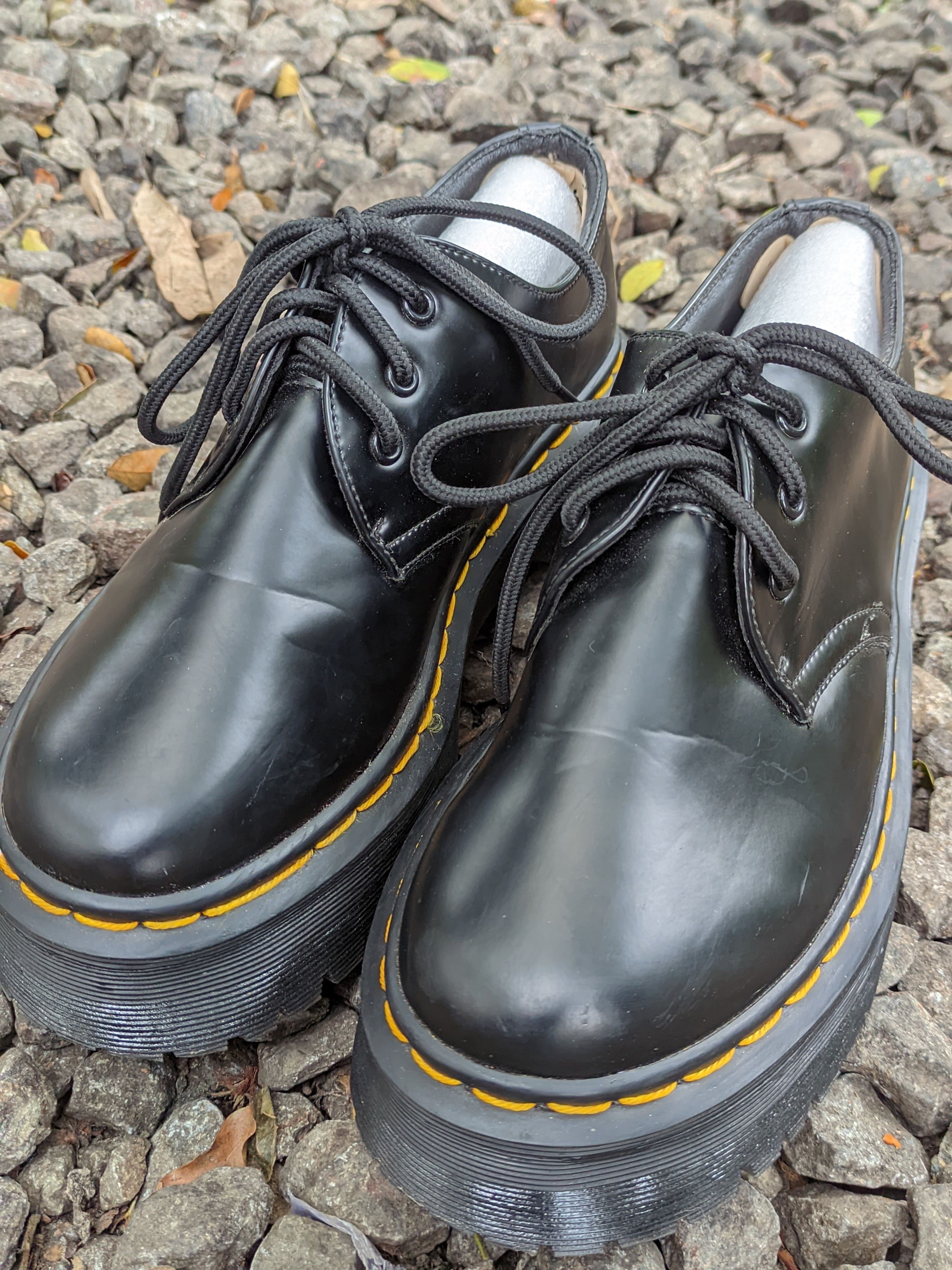 Dr. Martens Dr. Martens 1461 Docmart Quad Black Smooth MIE Size US 8 / EU 41 - 6 Thumbnail
