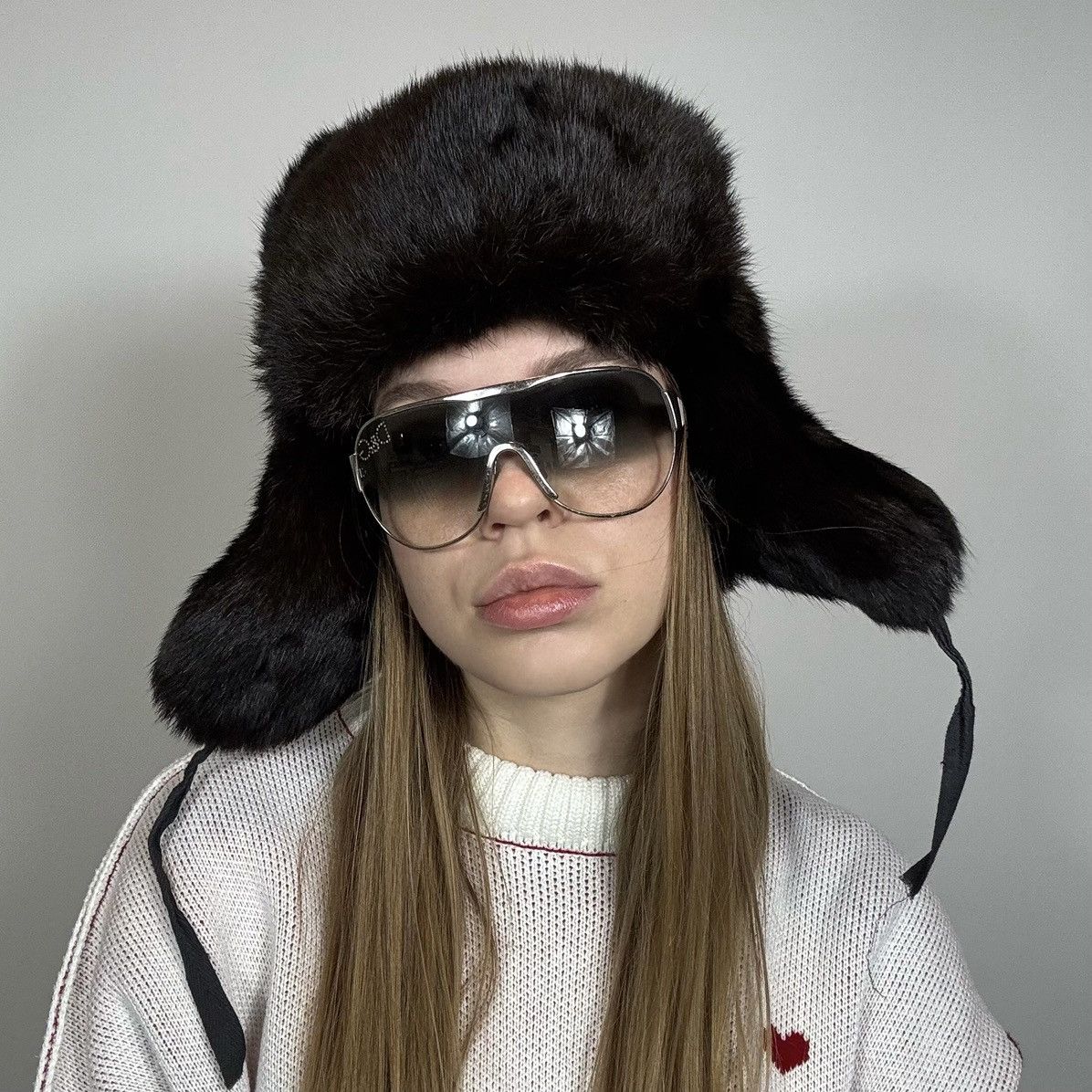 Japanese Brand Vintage 90s Fur Trapper Ushanka Hat Japanese Retro Style Size ONE SIZE - 1 Thumbnail