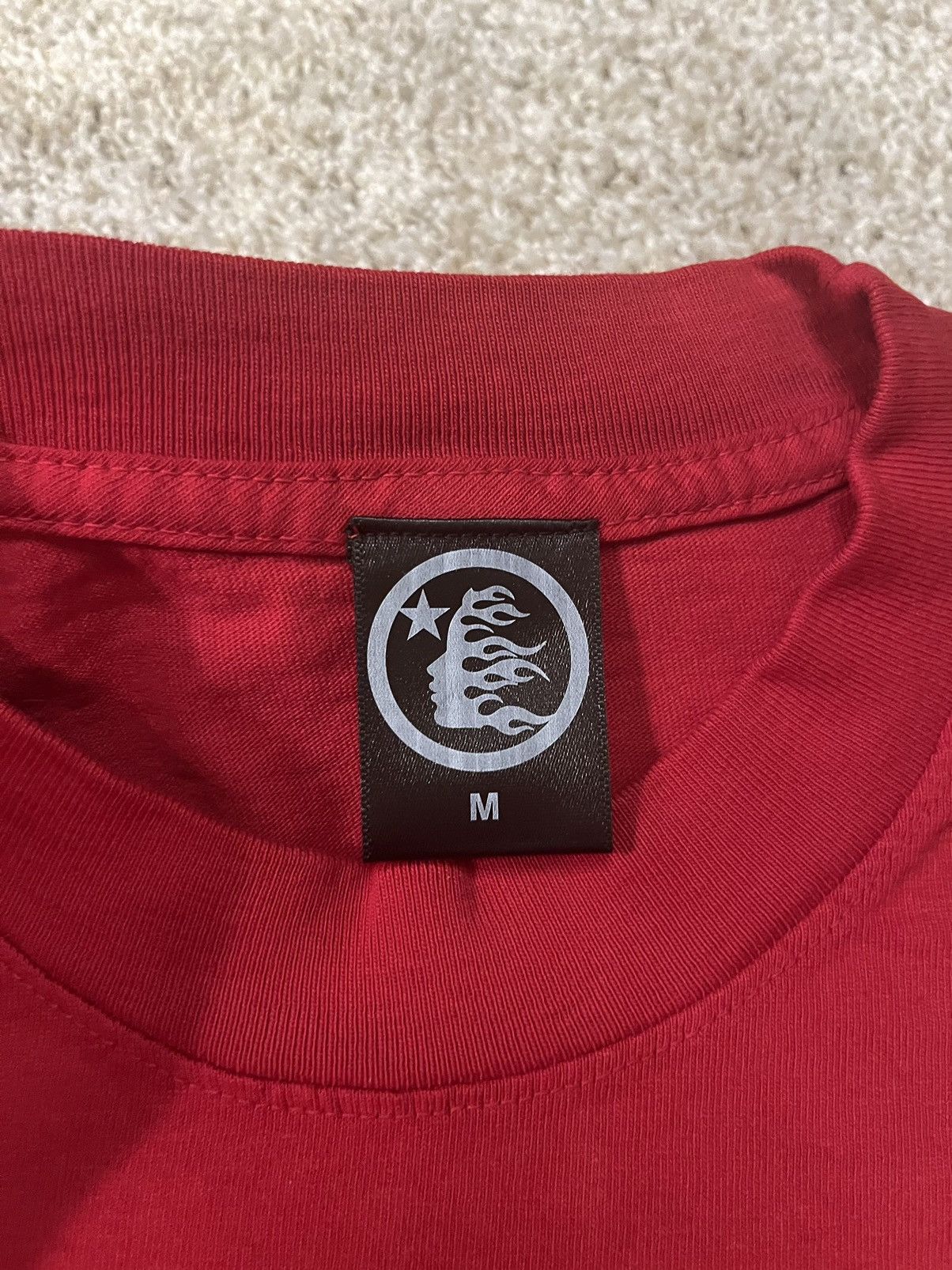 HELLSTAR Hellstar Jesus Emblem T-Shirt Red Size US M / EU 48-50 / 2 - 3 Thumbnail