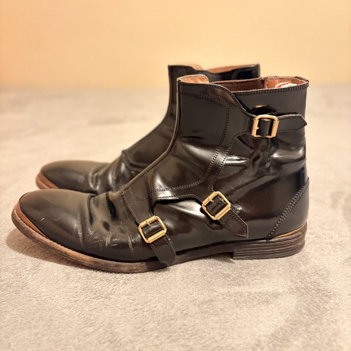 Alexander McQueen Alexander McQueen Punk Triple Buckle Boots Black EU 42 US 9 Size US 9 / EU 42 - 3 Thumbnail