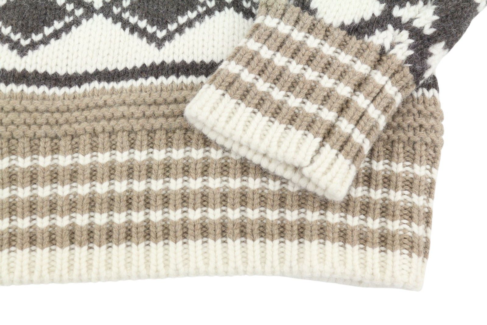 Gant OVERSIZED DIAMOND M Brown Melange Wool Alpaca Jumper 87245 Size US M / EU 48-50 / 2 - 7 Thumbnail
