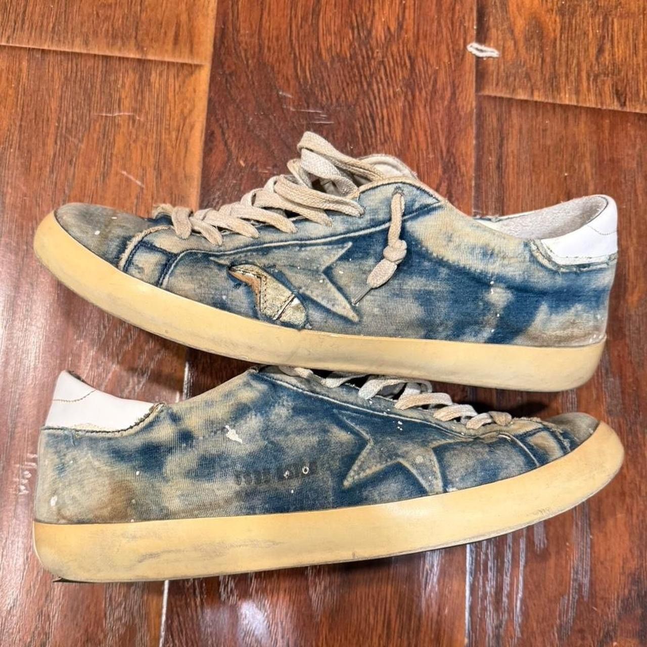 Golden Goose Golden Goose GGDB Superstar Distressed Denim Size US 9 / EU 42 - 2 Thumbnail