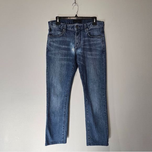 image of John Varvatos Men's Bowery Slim Straight Jeans - (30) - in Blue