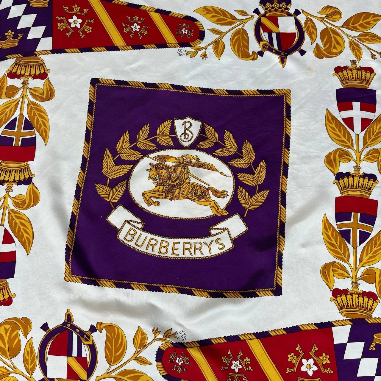 Burberry Vintage 80s Burberry Prorsum Luxury Silk Scarf Size ONE SIZE - 3 Thumbnail