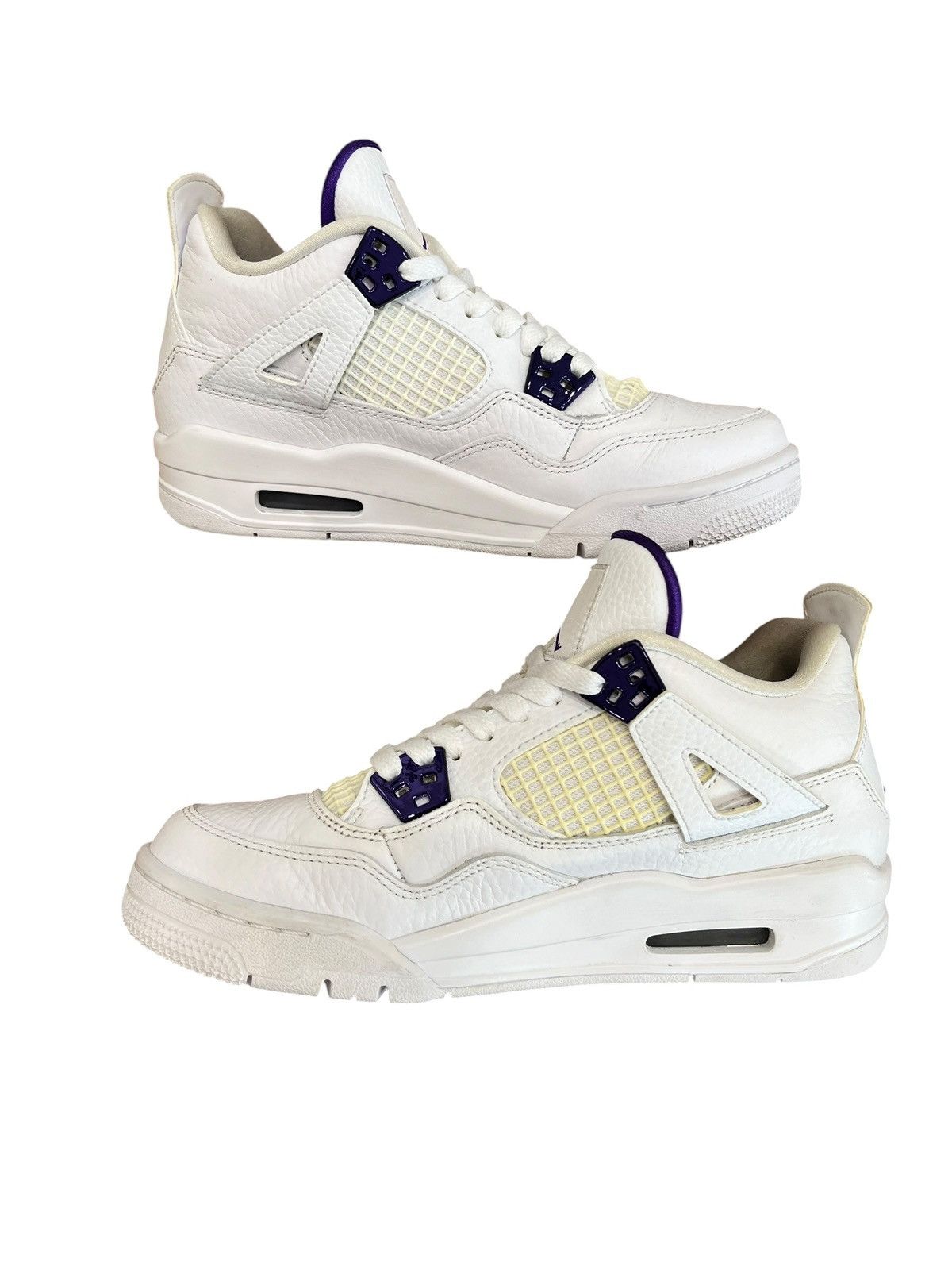 Jordan Brand Jordan 4 Retro Purple Metallic Size US 6 / EU 39 - 3 Thumbnail