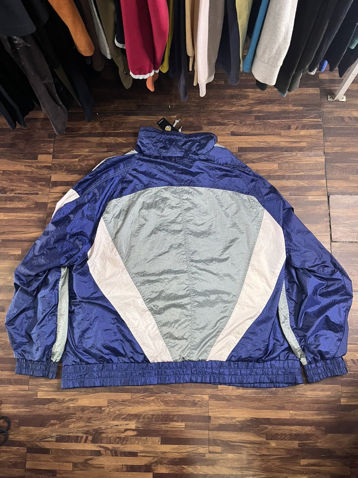 Vintage Vtg 90s Dallas Cowboys Team NFL Works WindBreaker Jacket Size US XXL / EU 58 / 5 - 6 Thumbnail