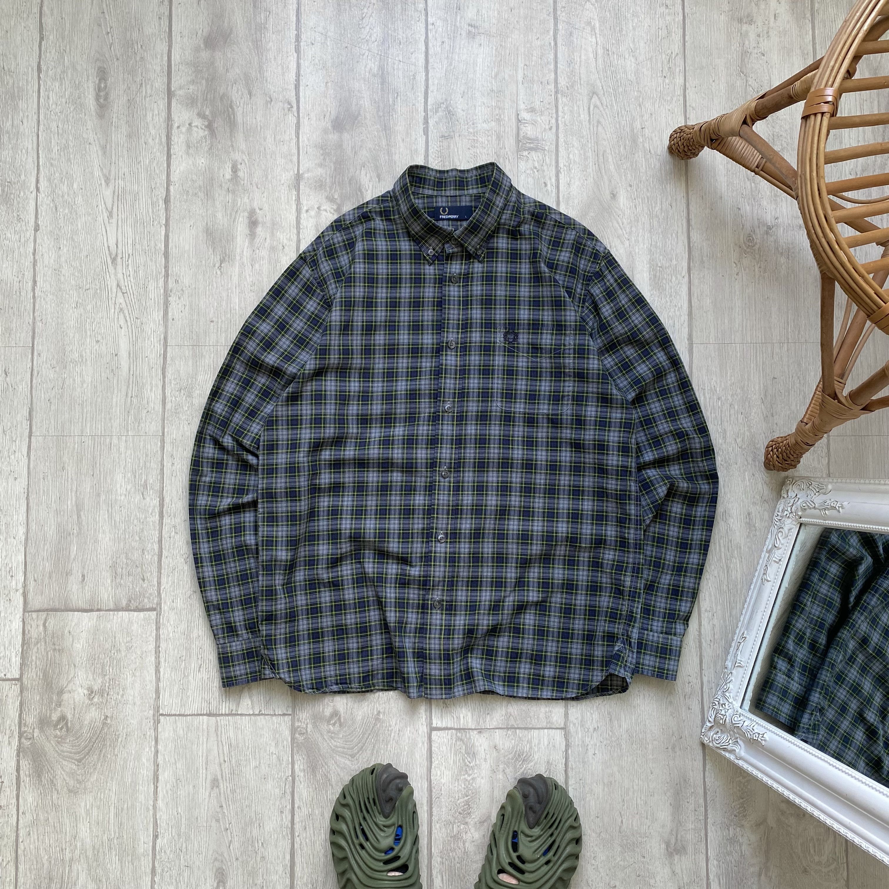 Fred Perry 🪓 Flannel Fred Perry shirt button up Travis Scott style Size US L / EU 52-54 / 3 - 1 Thumbnail