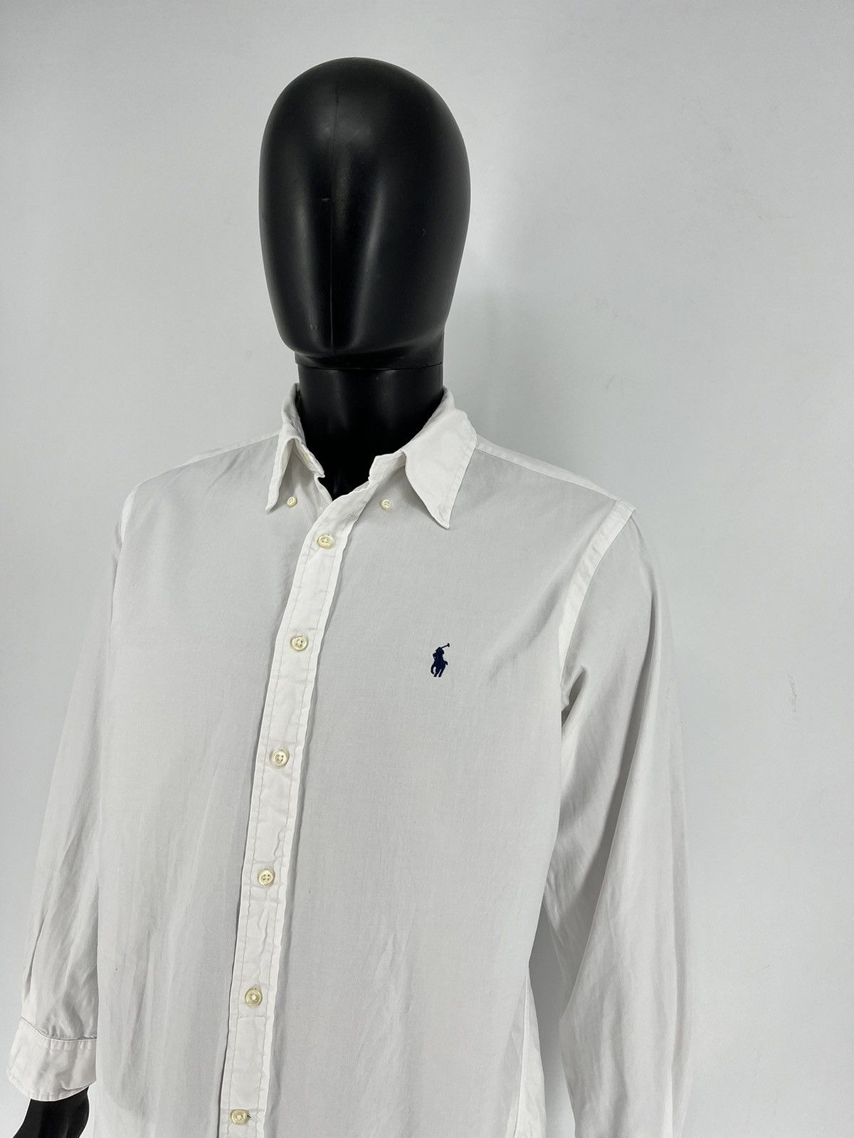 Polo Ralph Lauren × Ralph Lauren × Vintage Vintage White Shirt Polo Ralph Lauren Size XL Rare Size US XL / EU 56 / 4 - 4 Thumbnail