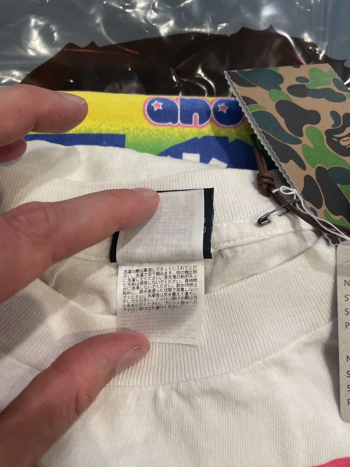 Bape × Saint Michael Saint Michael Bape God T-Shirt SS25 Size US M / EU 48-50 / 2 - 9 Thumbnail