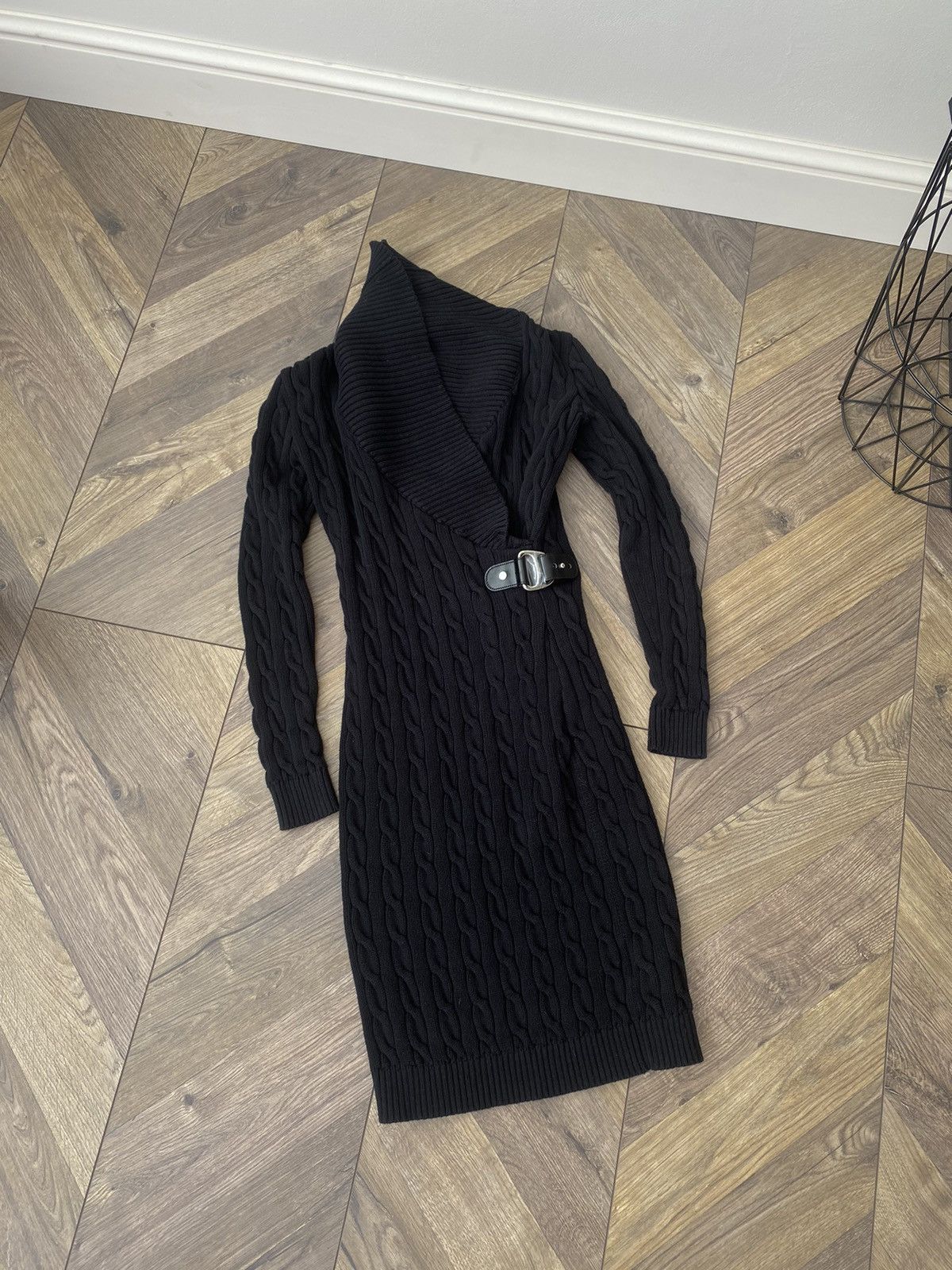 Polo Ralph Lauren × Vintage Vintage Ralph Lauren Black Label Cable Knit Dress Size XXS / US 00 / IT 34 - 5 Thumbnail