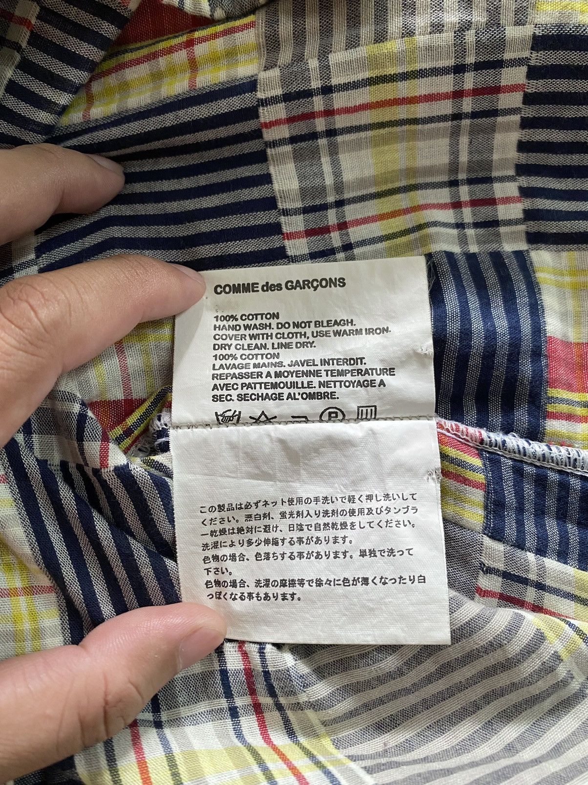 Comme des Garcons Vintage Comme des Garcons button homme plus patchwork shirt Size US M / EU 48-50 / 2 - 7 Thumbnail