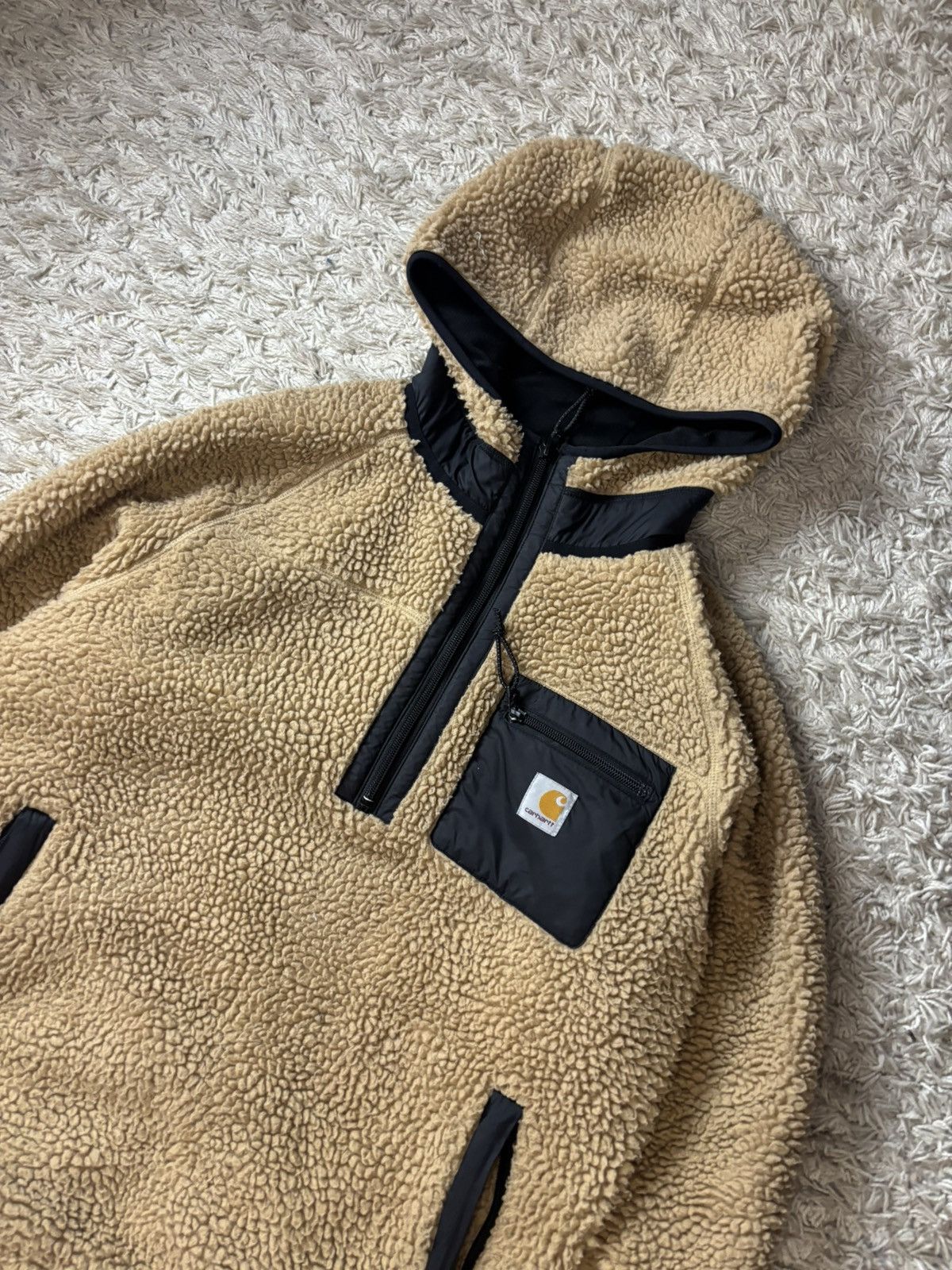 Carhartt × Vintage Vintage Streetwear Sherpa Carhartt Boxi Logo Size US M / EU 48-50 / 2 - 2 Thumbnail